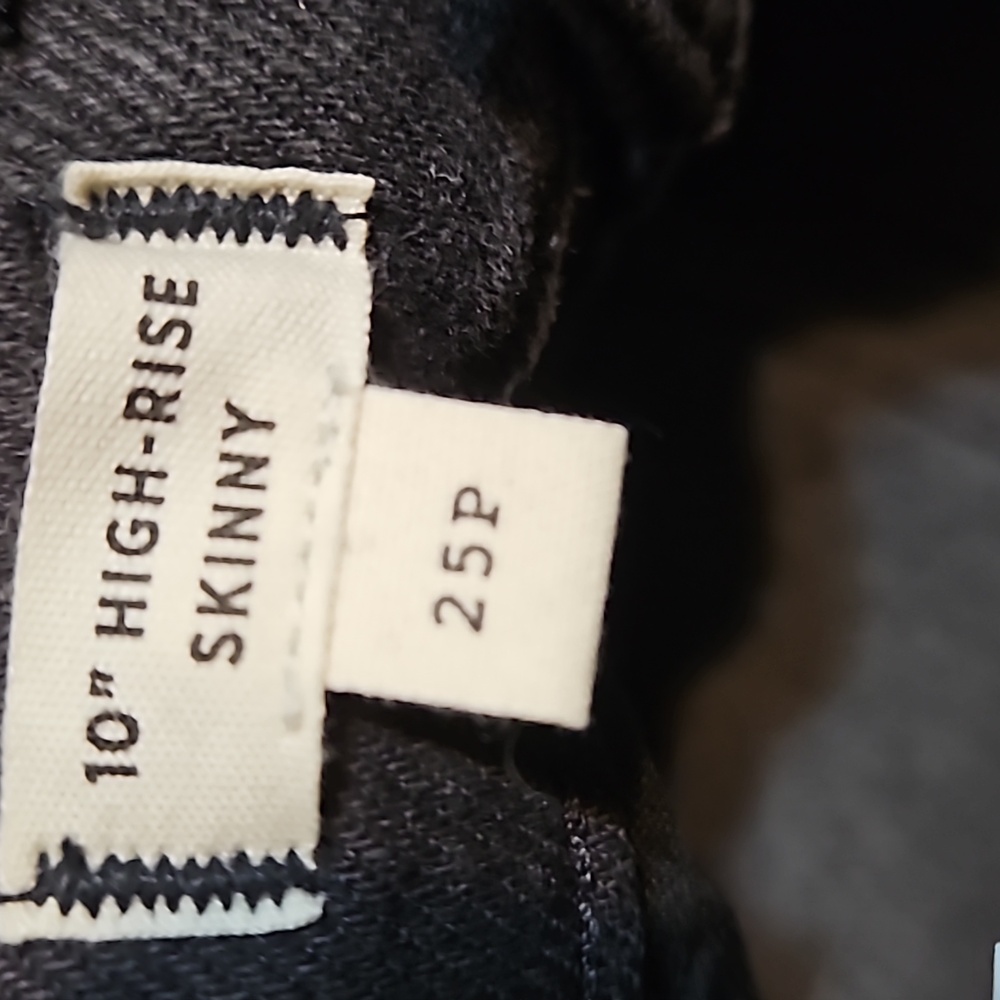 NWT Madewell 10" High-Rise Skinny Black Jeans - Picture 10 of 12